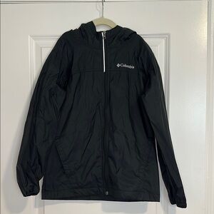 Columbia Black Windbreaker Kids size medium Jacket